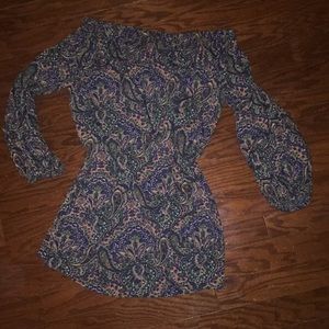 ASOS off the shoulder LOng sleeve dress